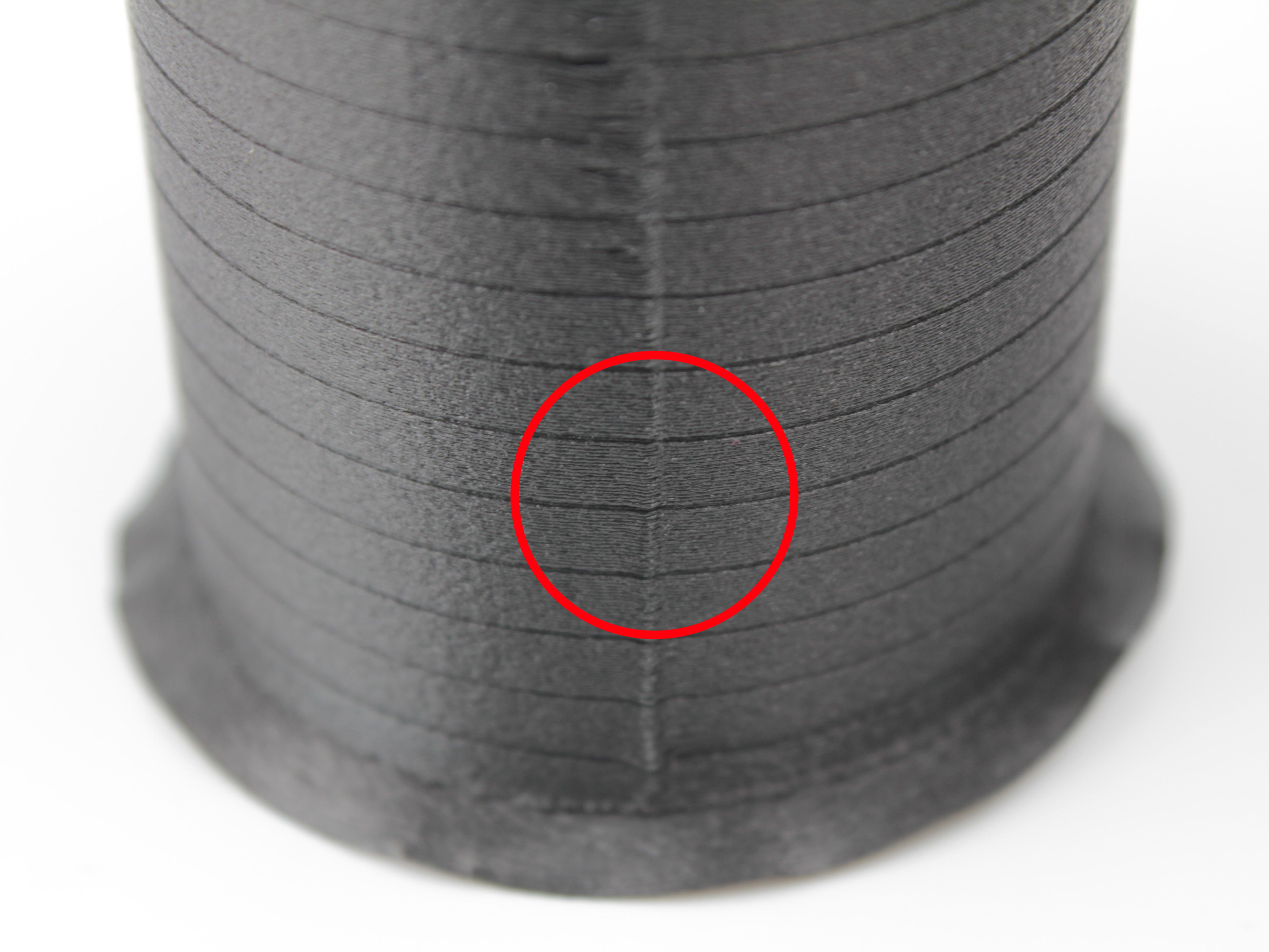 Optimal pressure advance - clean seam with no bulge and sharp corner