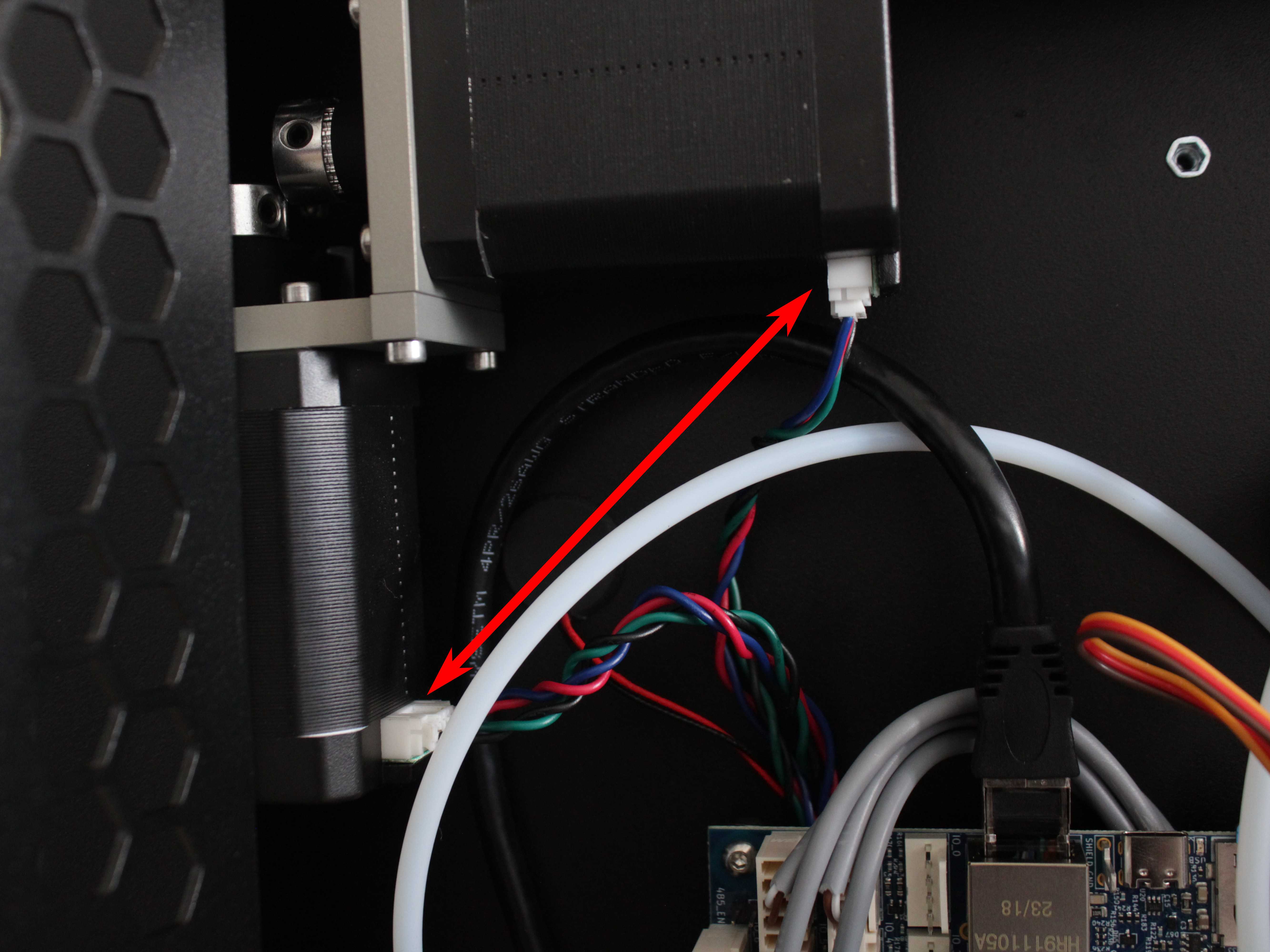 Diagram of the paired cable swap on one side