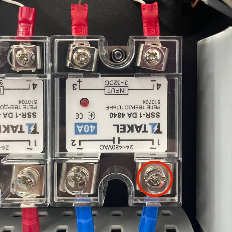 Disconnecting chamber heater wires from SSR