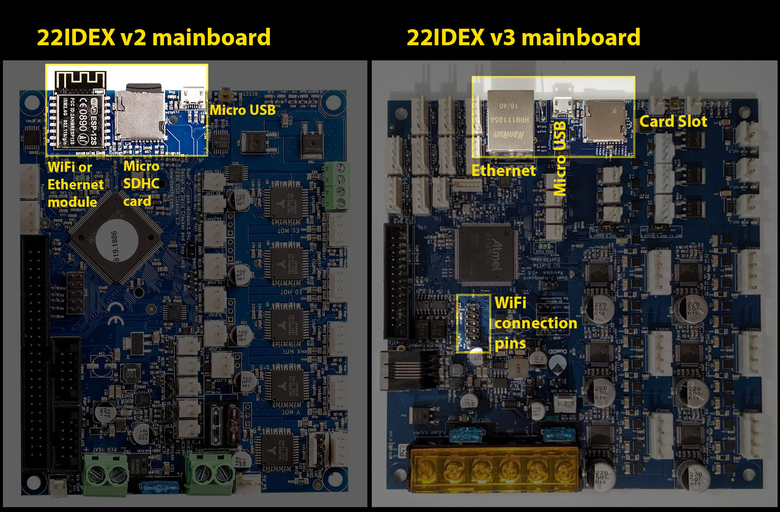 Mainboard version identification location