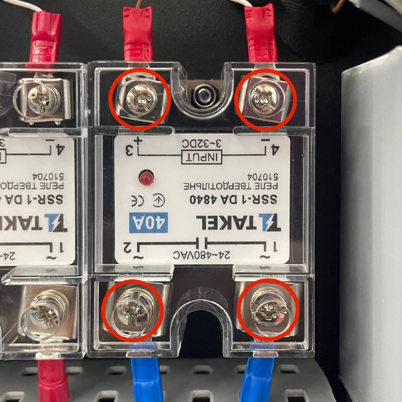 SSR terminals and wire connections