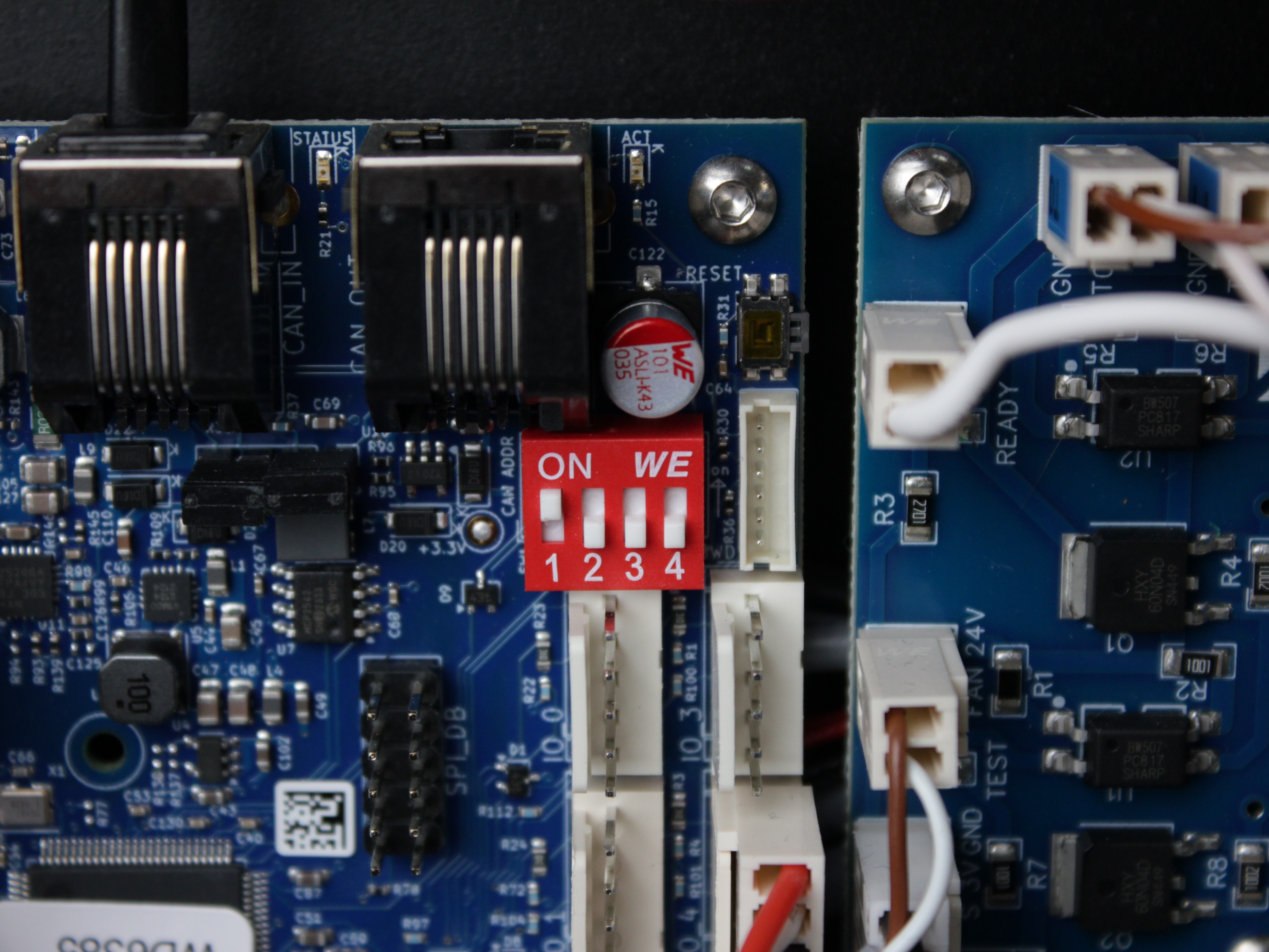 Correct clock jumper position on EXP3HC expansion board