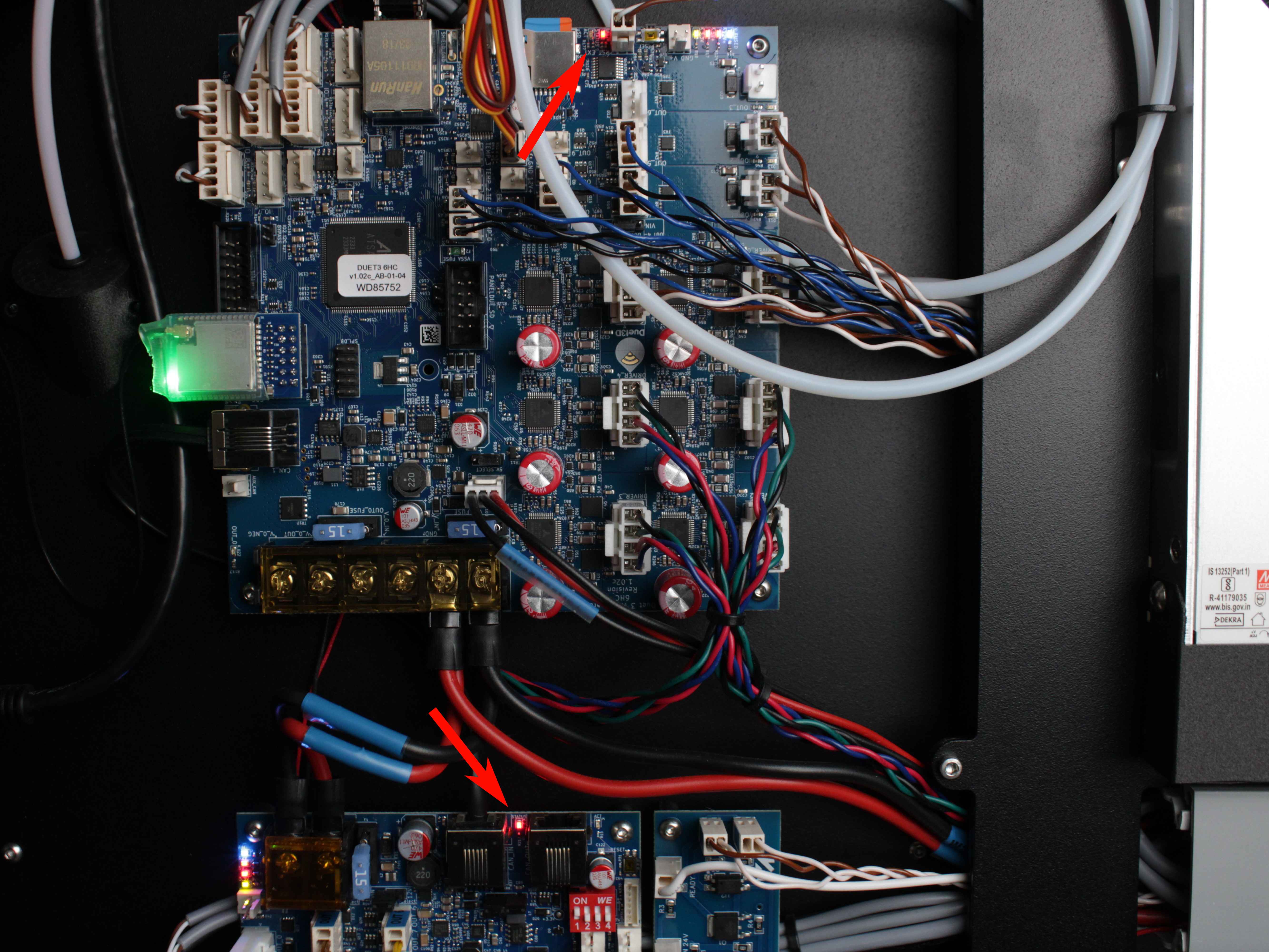 unresponsive exp3hc power leds sync