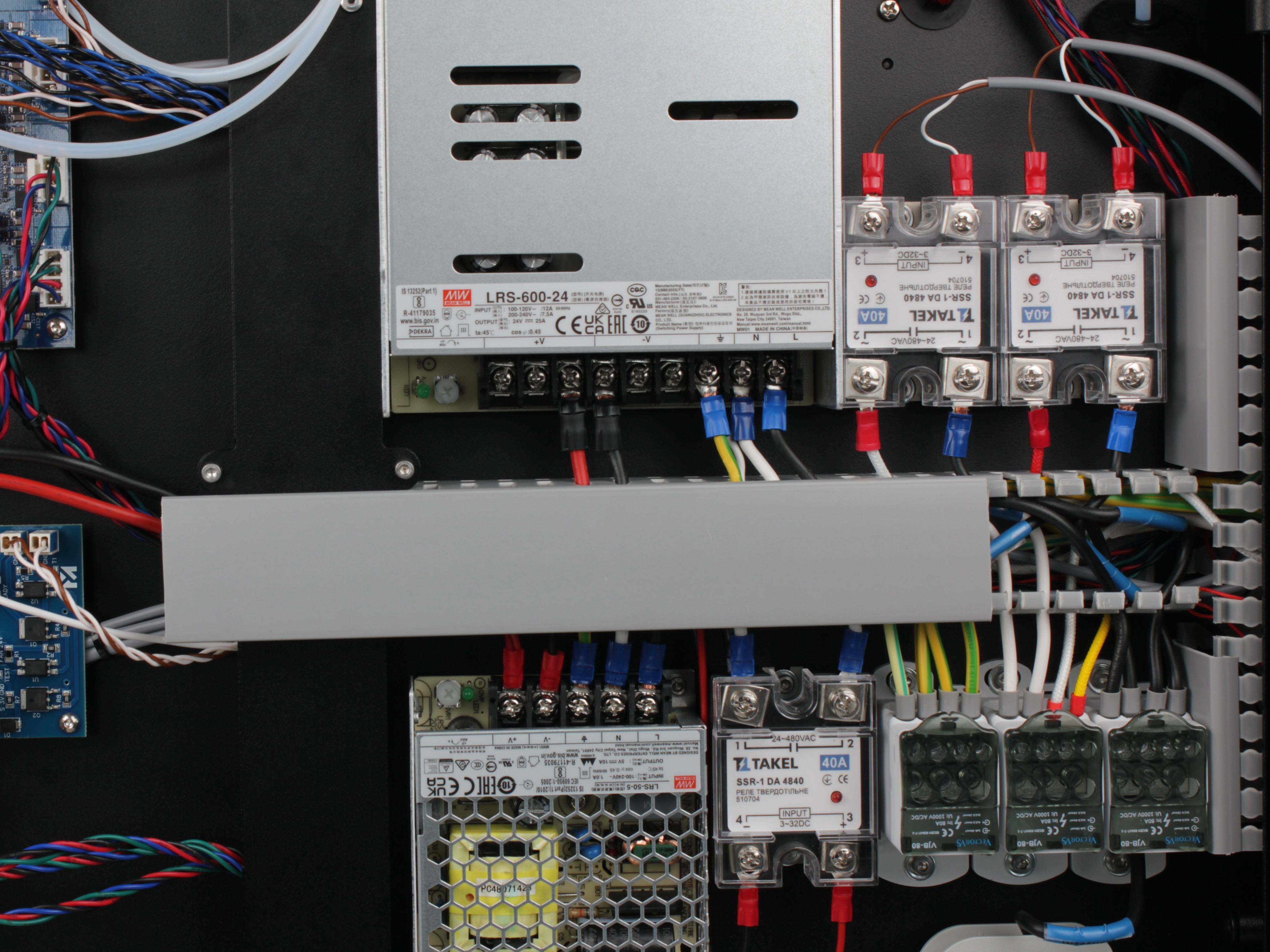 Cable channel cover being pulled to the side