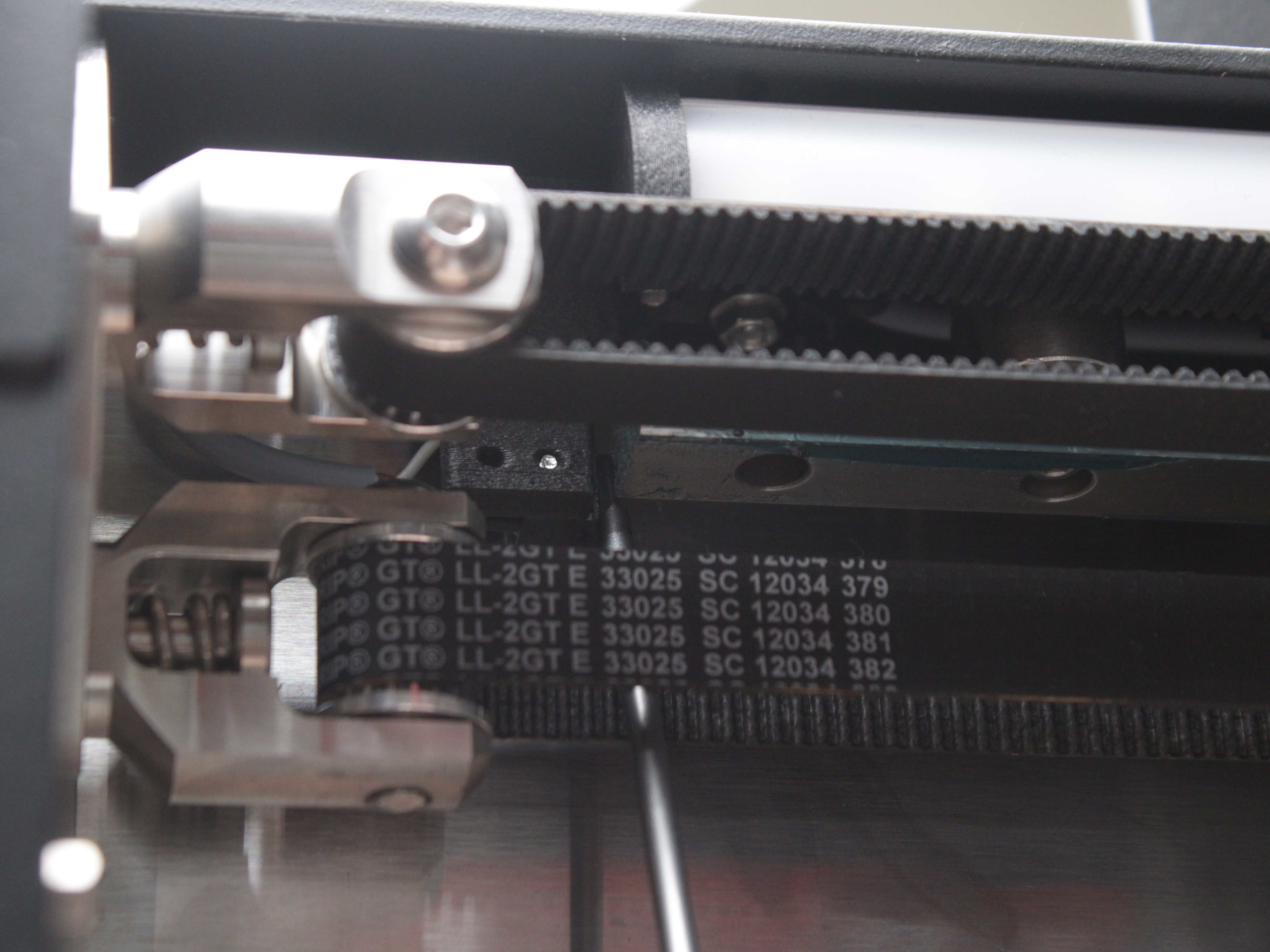 Pressing Left Y endstop switch during test.