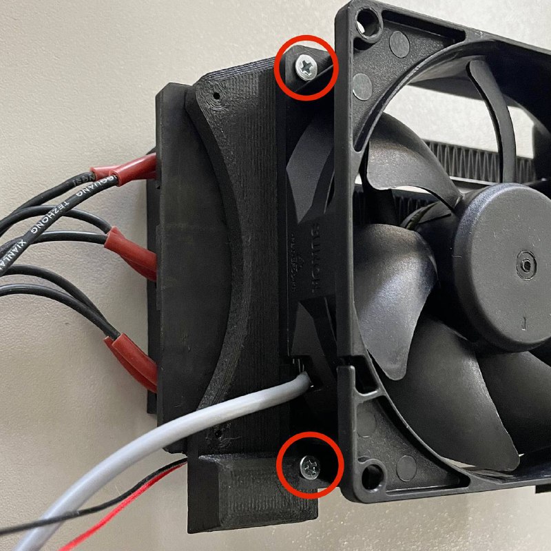 Chamber heater fan location on heater assembly