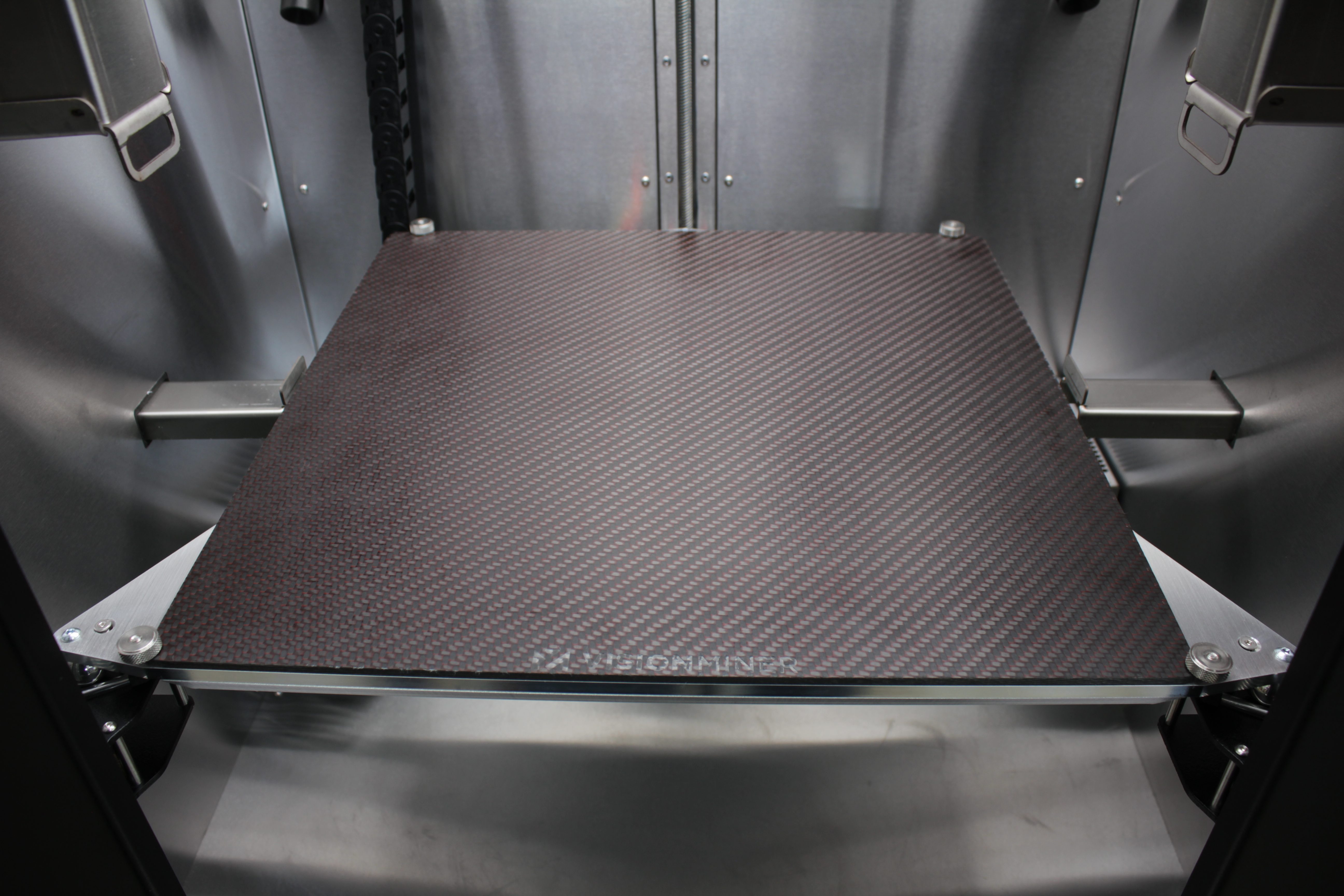 Empty build plate cleared and wiped before bed PID tuning
