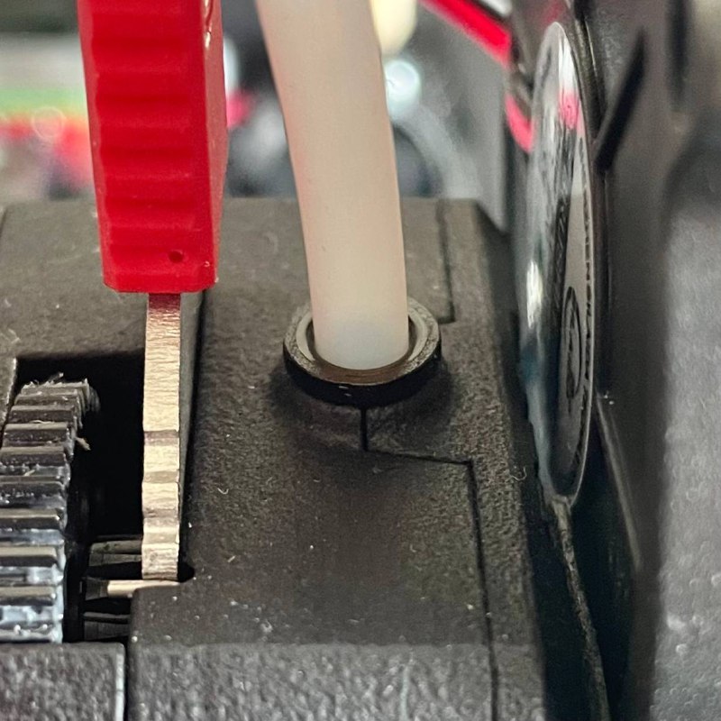 PTFE clip on extruder assembly