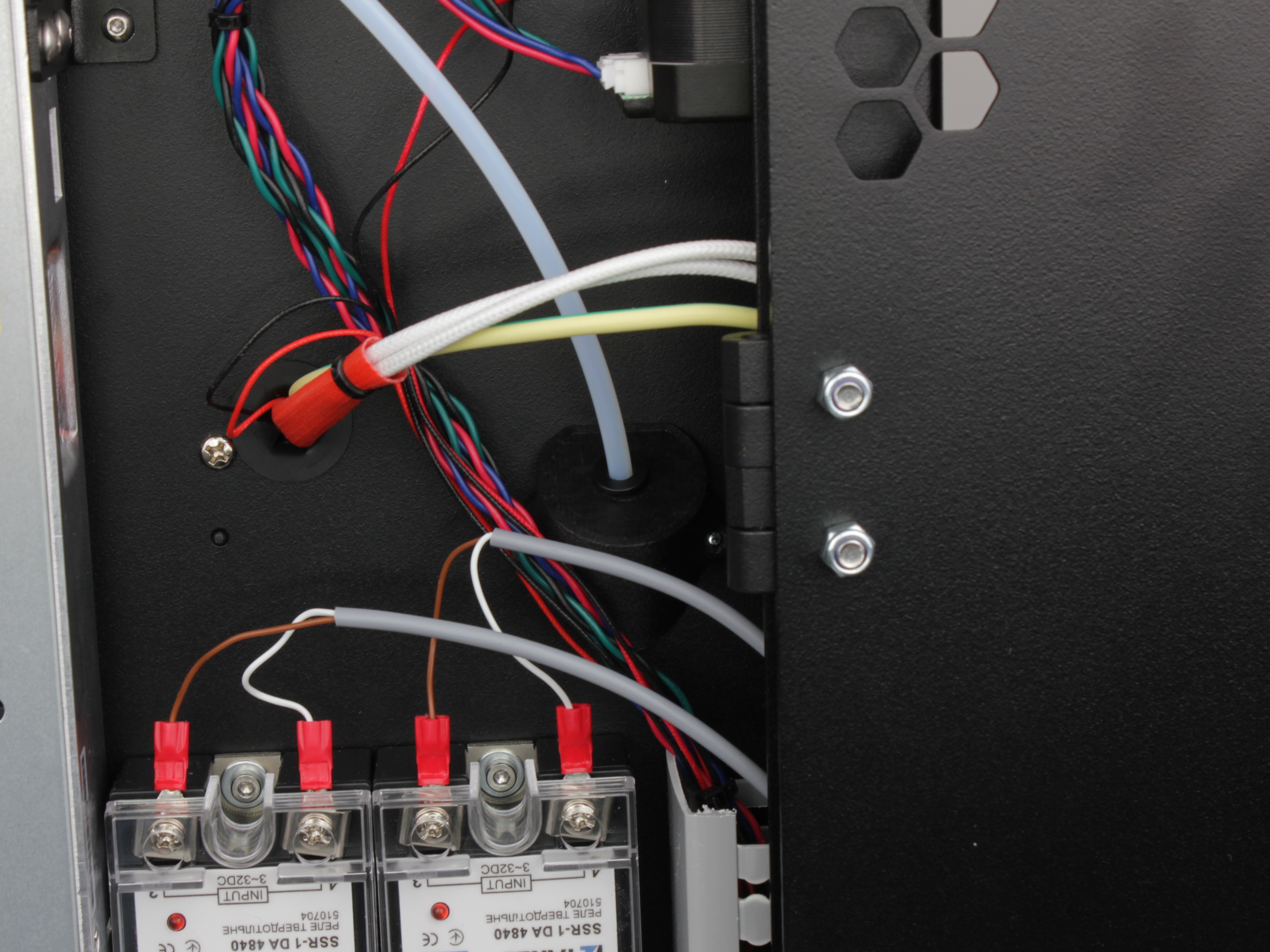 Tube holder and ring-shaped holder for filament routing