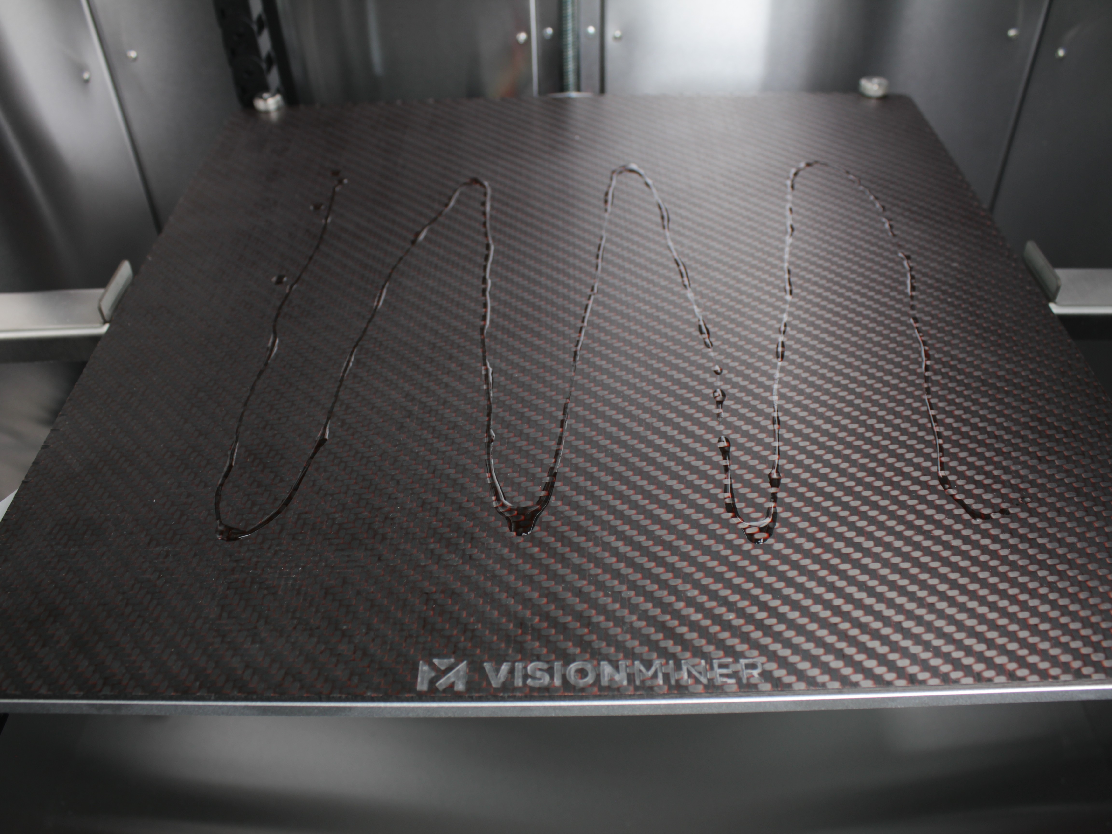 NPA parallel lines drawn across build plate with proper spacing