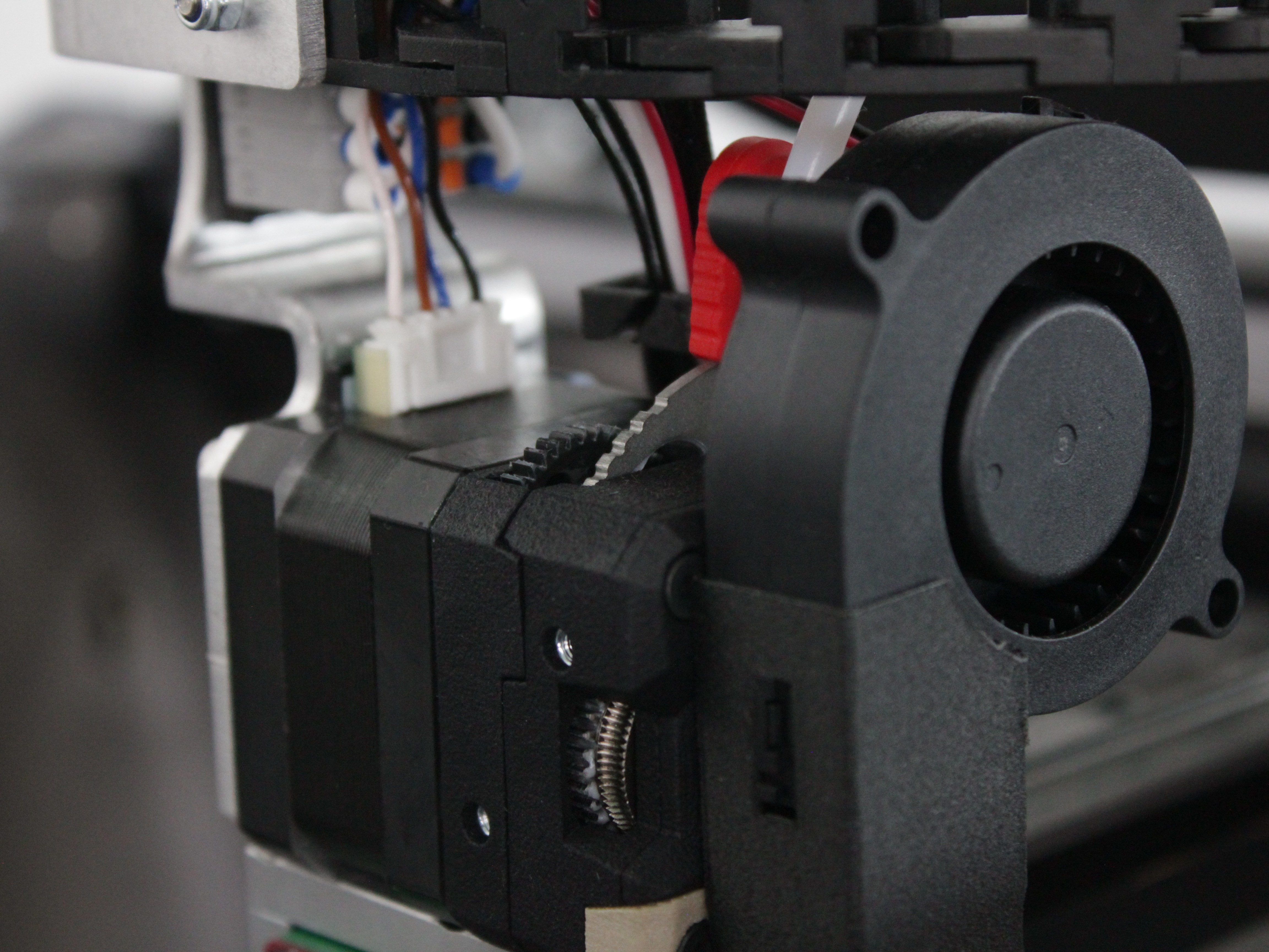 Extruder lever in position 4 for flexible materials (85A-95A)
