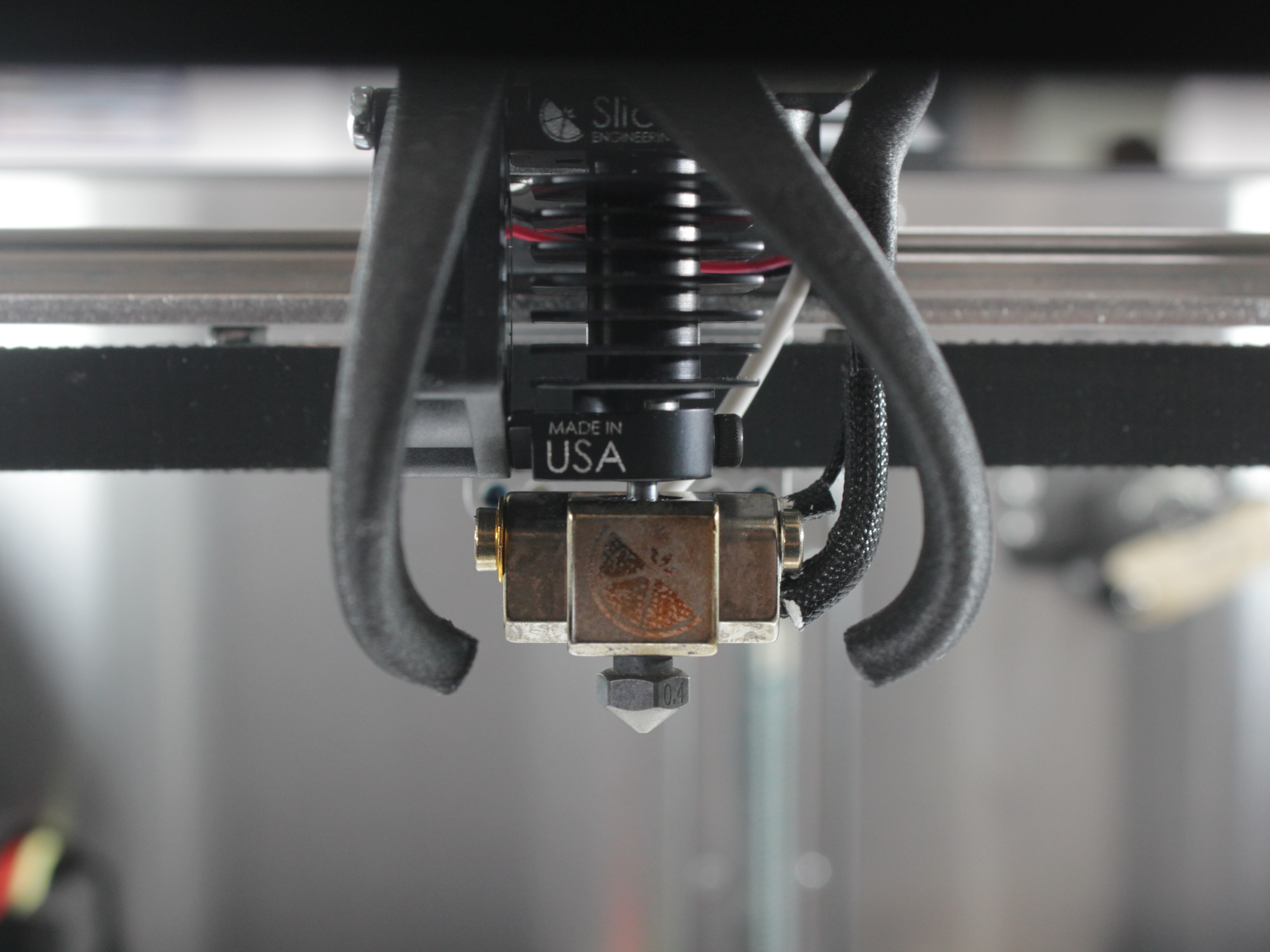 Heater block oriented straight forward (correct orientation)