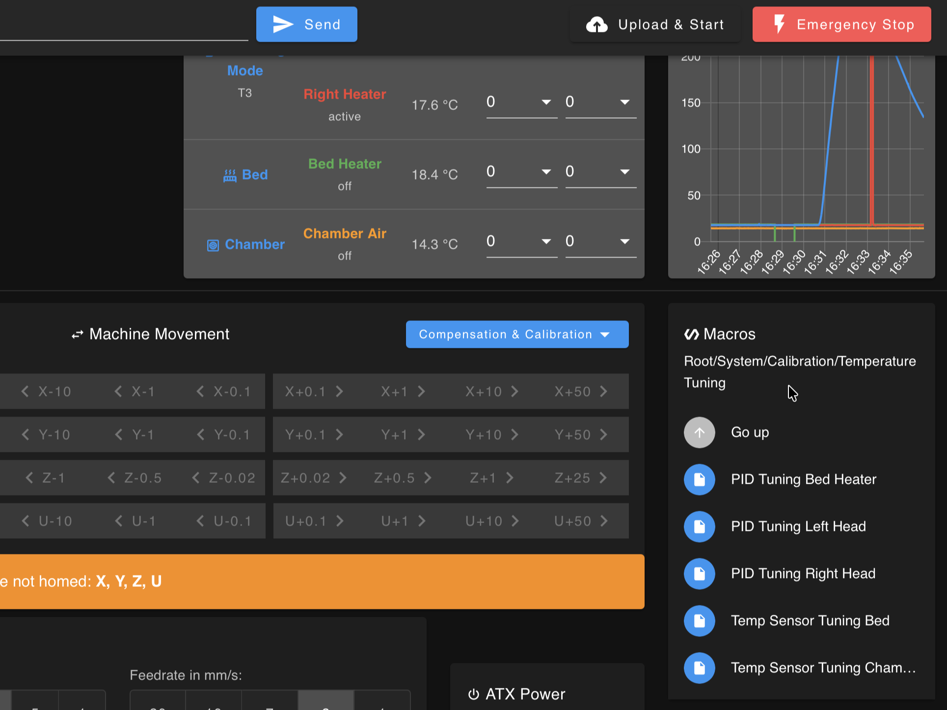 Web interface PID tuning macro location